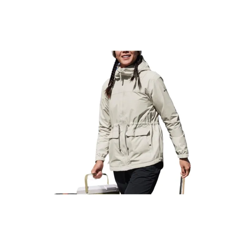 Columbia Waterproof And Windproof Windbreaker Jacket Women's White-3