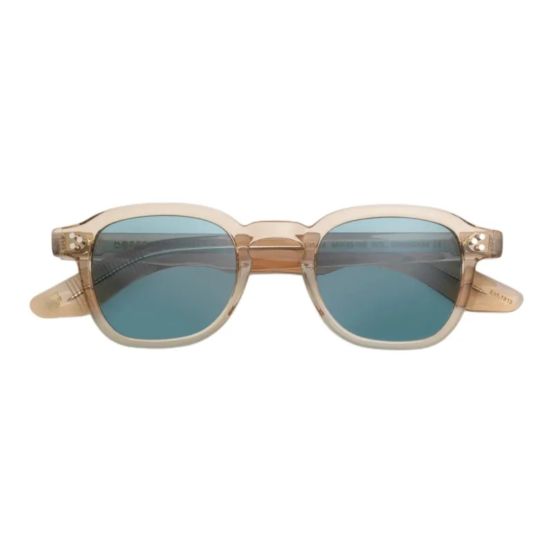 MOSCOT Acetate Irregular Shape Sunglasses Women's Light Orange-3