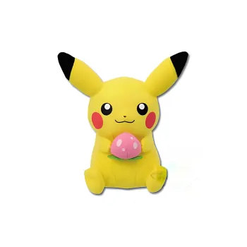 BANPRESTO Pikachu Ichiban Kuji Pokémon E Card Pikachu Holding Strawberry Dolls Plush Doll 15cm High
