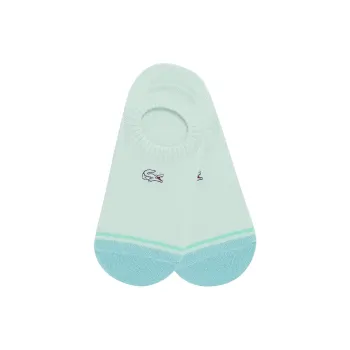 LACOSTE No-Show Socks Women's 1 Pack Blue Green