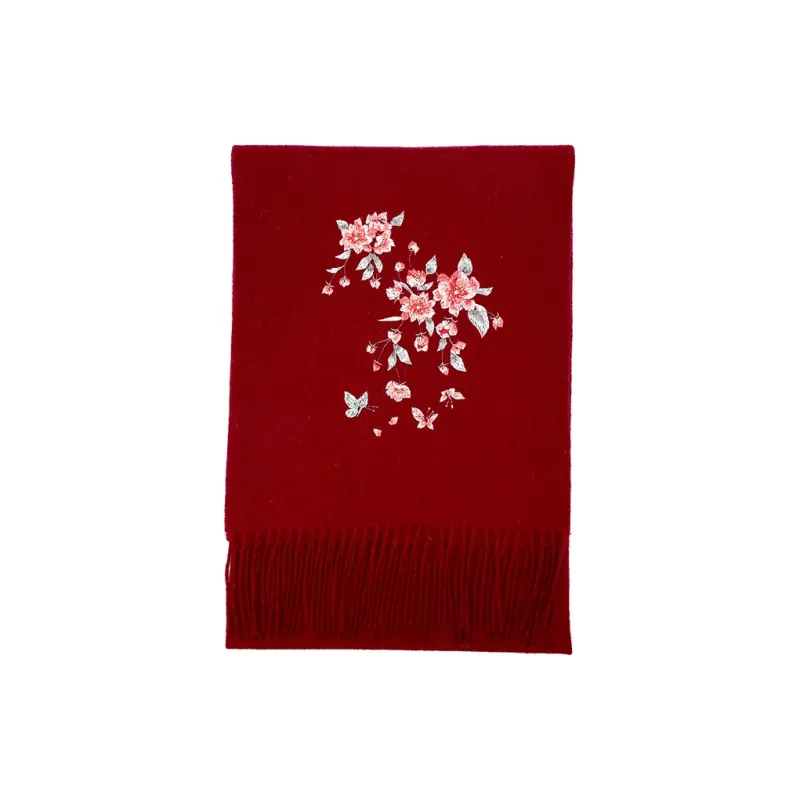 Hang Silk Road 100% Sheep Wool Knit Scarves Women's-6