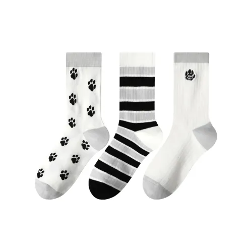 MIIOW Mid-Calf Socks Women's 3 Pack