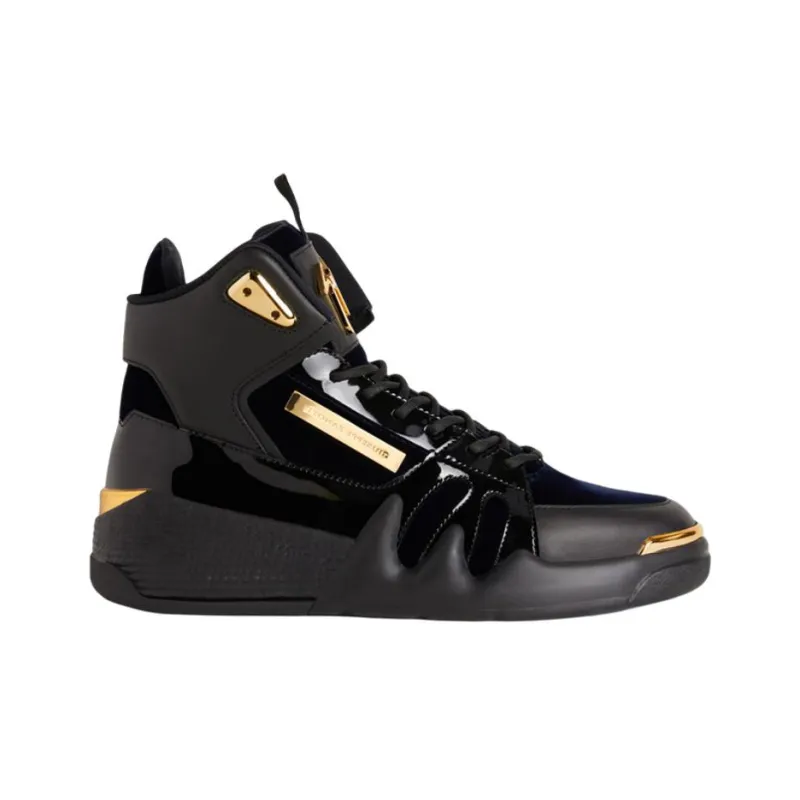 Giuseppe Zanotti/GZ Talon High Top Stylish Skateboarding Shoes Men's Black-4
