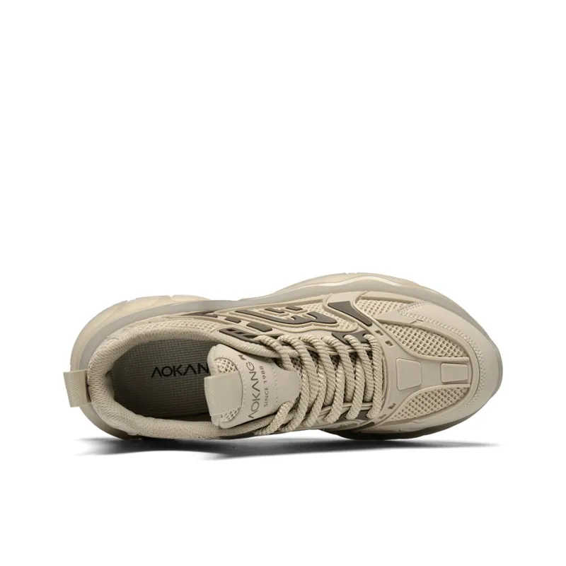 AOKANG Cushioning, Slip Resistant, Abrasion Resistant, Breathable Low Top Casual Shoes Men's Sand-4