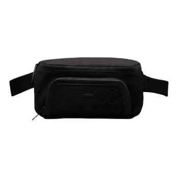 CALVIN KLEIN Polyester One Shoulder Crossbody Fanny Pack Men's Black