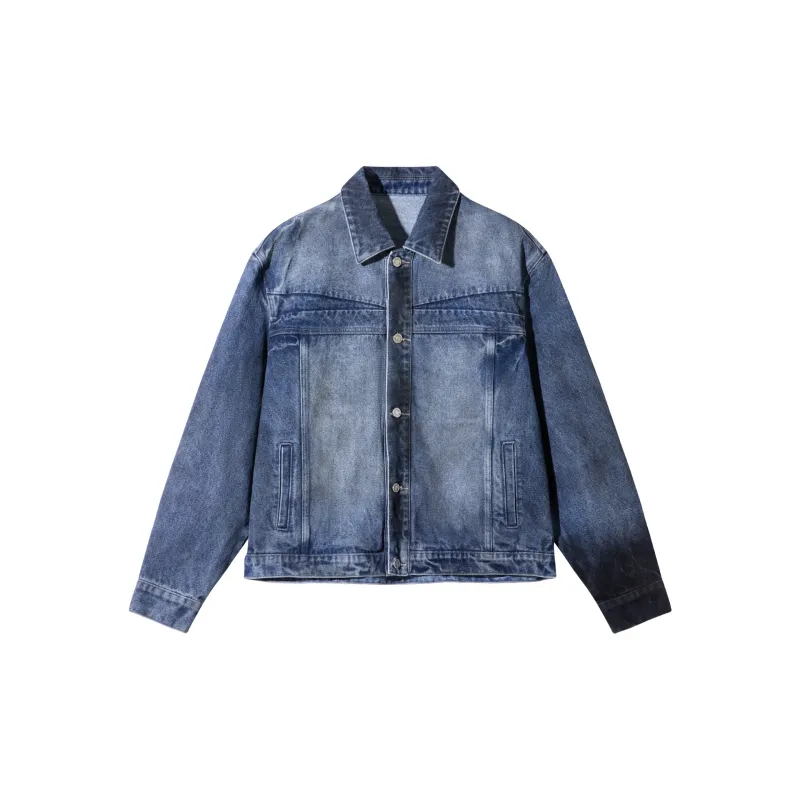 SANBAI STUDIO Denim Jacket Unisex Washed Blue-1