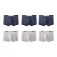 6 Pack (Navy Blue+Navy Blue+Navy Blue+Ice Gray+Ice Gray+Ice Gray)
