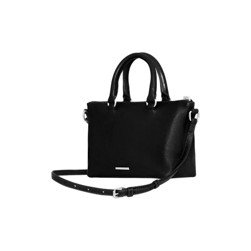 REBECCA MINKOFF Leather Shoulder Bag Crossbody Bag Women's Black-1