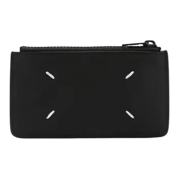 Maison Margiela Calfskin Card Holder Wallet Men's Black