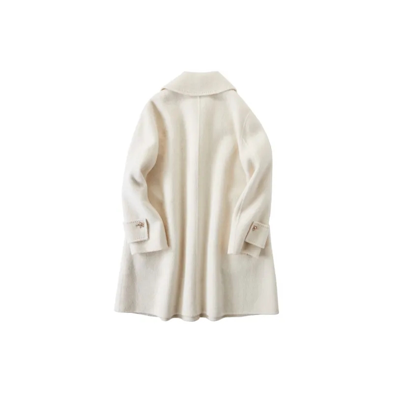XIANGYING Coats Women's Beige-1