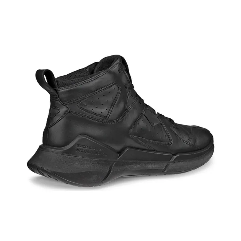 Ecco Wear-Resistant High-Top Casual Shoes Men's Black-3