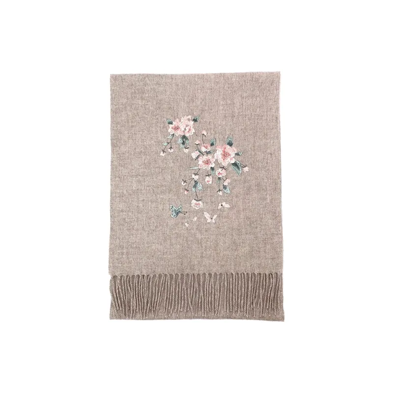Hang Silk Road 100% Sheep Wool Knit Scarves Women's-0