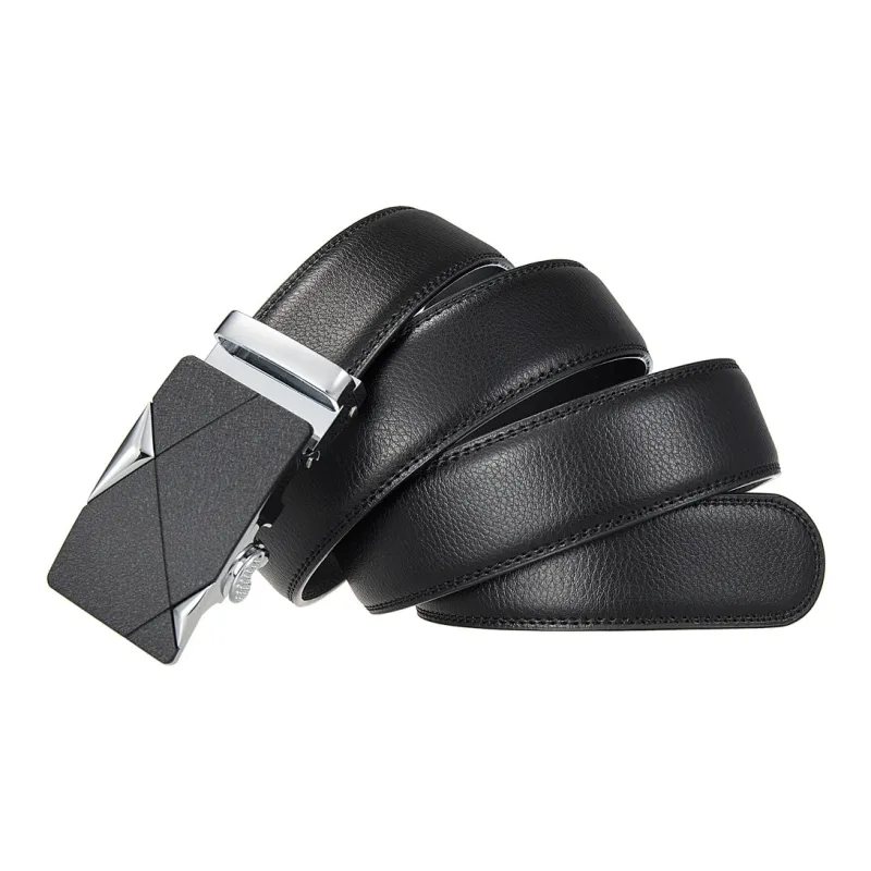Yalu Preferred Cow Split Leather Belts Men's Width 3.5CM-2