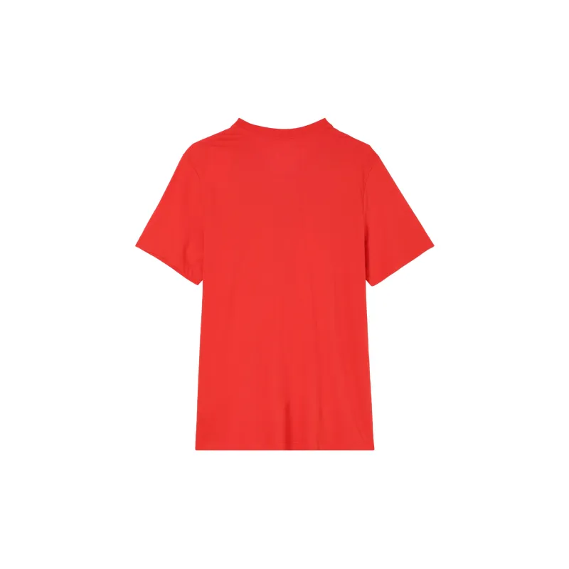 Nike T Shirt Men's Comet Red/Comet Red/White/Travel Yellow-1