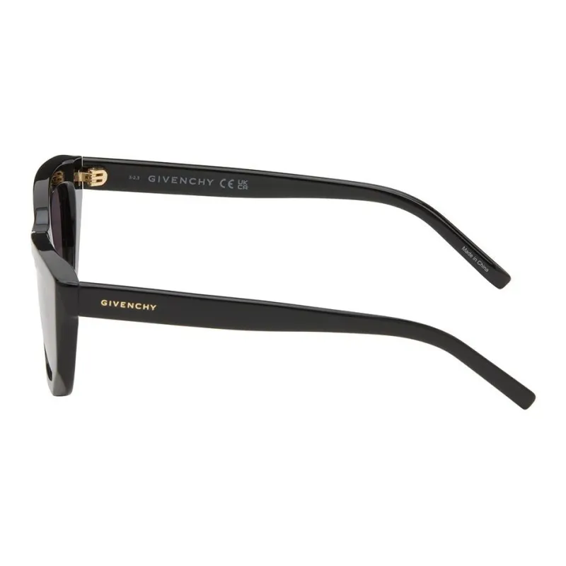 GIVENCHY Acetate Irregular Shape Sunglasses Women's Black-1