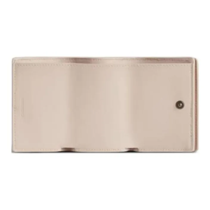 Balenciaga Lambskin Wallet Mini Women's Almond-3