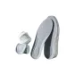 [2 Pack White Gray]4D Nut-Breathable Sports Shock Absorbers