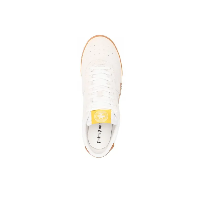 PALM ANGELS Stylish Skateboarding Shoes Men's White Orange-4