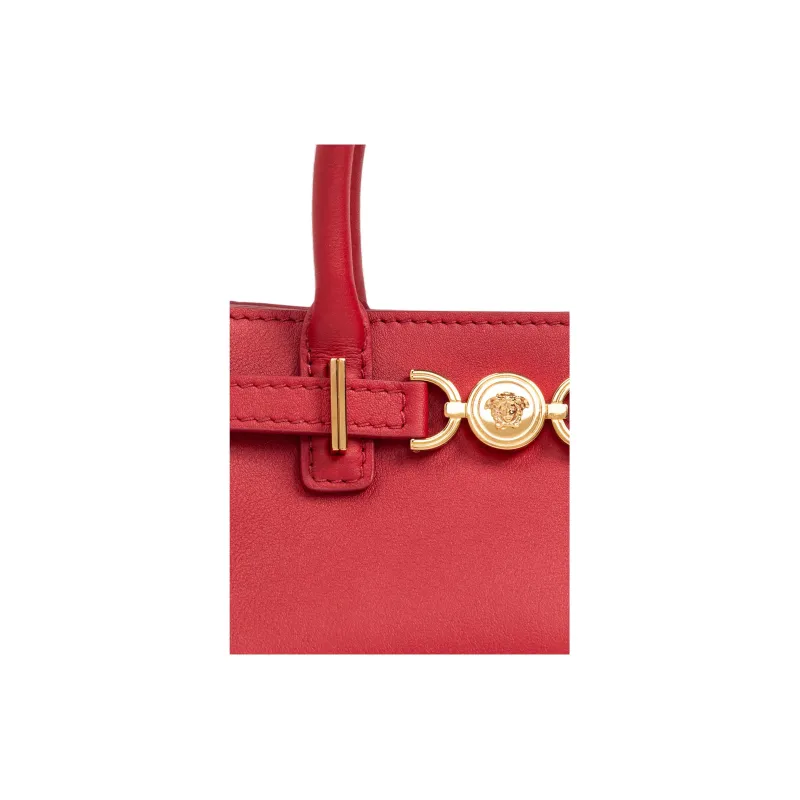 FANSIZHE Medusa '95 Leather Tote Bag, Shopping Bag, Shoulder Bag, Crossbody Bag, Handbag Regular Women's Red-3