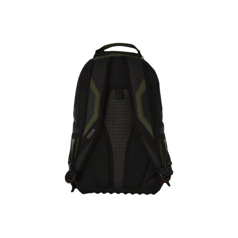 SPRAYGROUND Artificial Leather Backpack Unisex Army Green-4