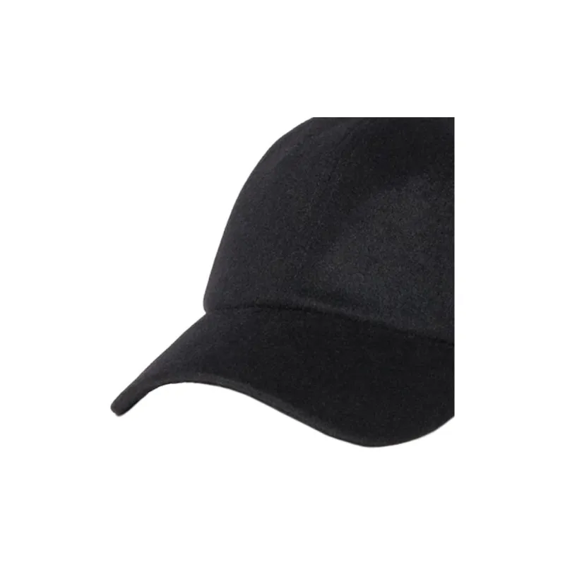 UNIQLO Sheep Wool, Polyester, Artificial Leather Baseball Caps Unisex Black/Dark Gray-2