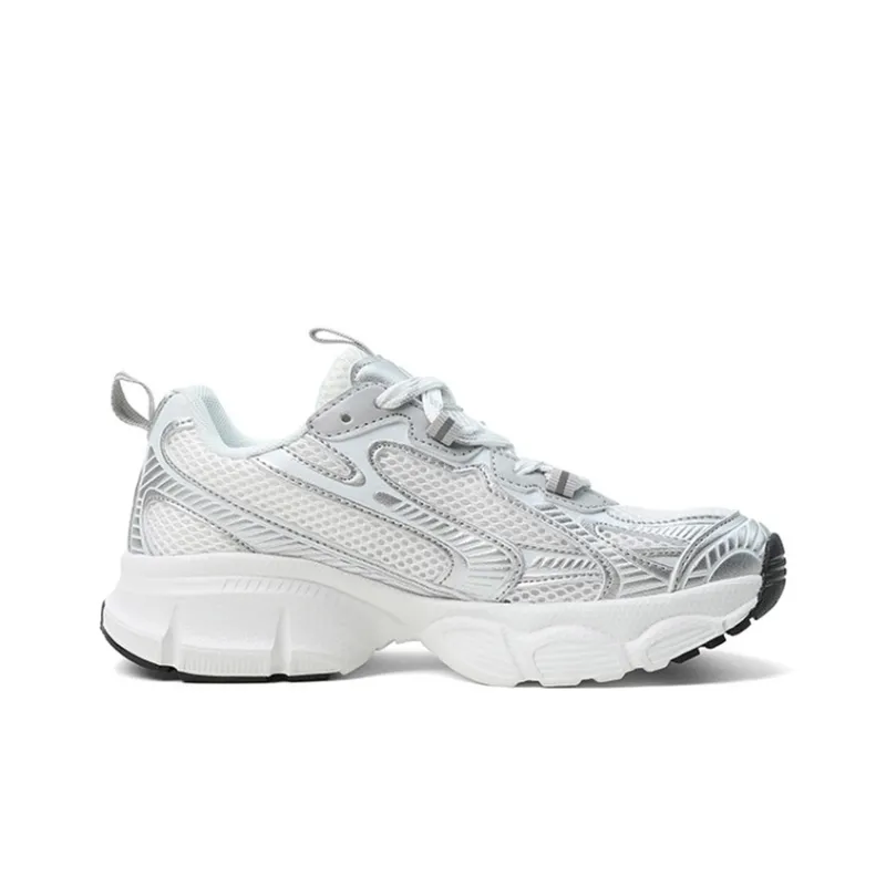 LPMX Anti Slip Wear Resistant Low Top Casual Running Shoes Men's White Gray-1