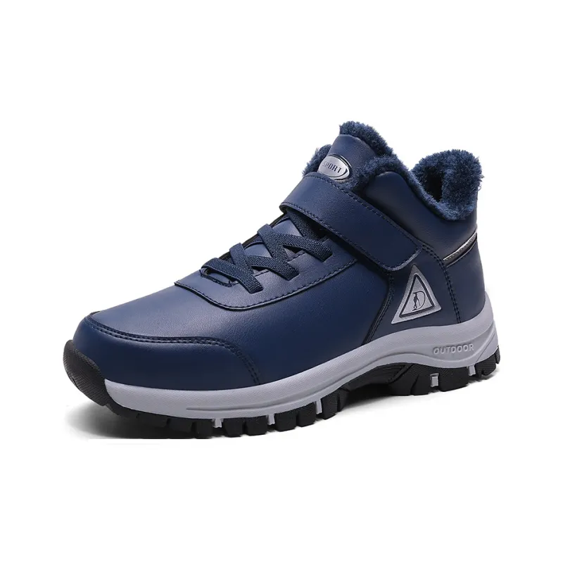 SMDXDMS Anti Slip Cushioning Warm High Top Sprint Running Shoes Unisex-25