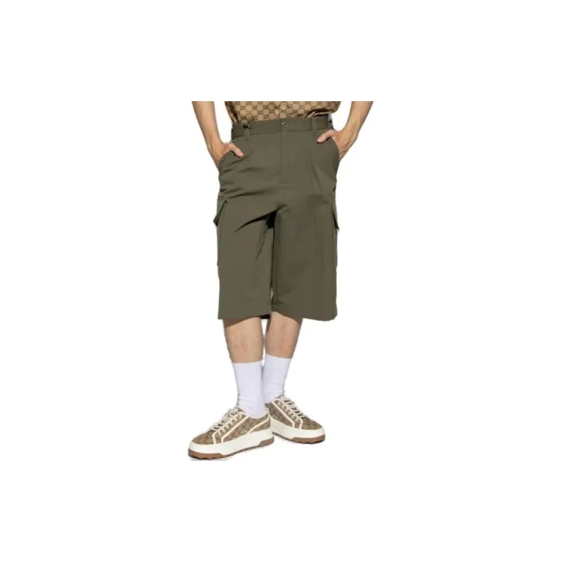 GUCCI Logo Detailed Cargo Shorts-1