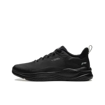 LiNing Liuyun Cushioning Wear Resistant Low Top Casual Running Shoes Men's Black