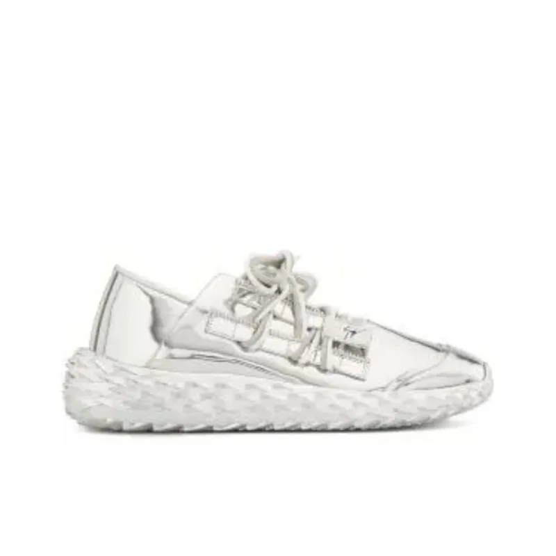Giuseppe Zanotti/GZ Urchin Cushioning, Abrasion Resistant, Breathable, Lightweight Low Top Casual Shoes Men's Silver-4