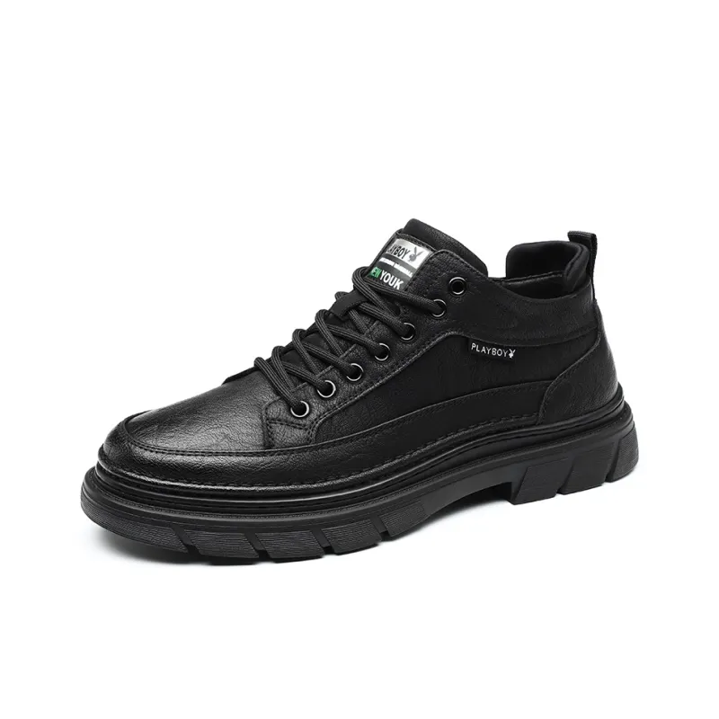 Playboy Wear Resistant Low Top Casual Shoes Men's Black-1