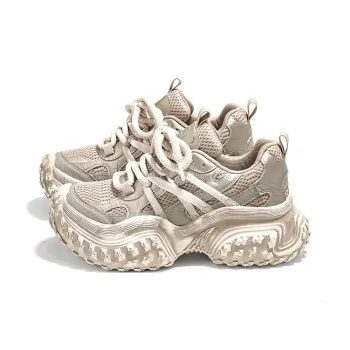 PAUL FRANK Abrasion Resistant Low Top Chunky Sneakers Women's Khaki