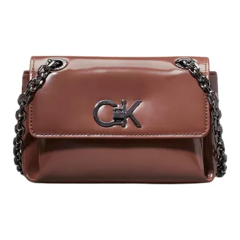 CALVIN KLEIN Artificial Leather Crossbody Bag Shoulder Bag Small Size Women's Orange