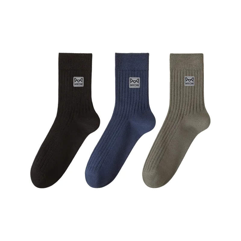 MIIOW Mid Calf Socks Men's Combo Set-5