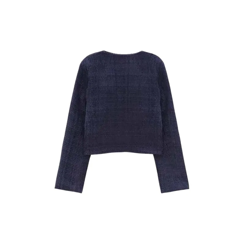Zonibom Jackets Coats Women's Navy Blue-1