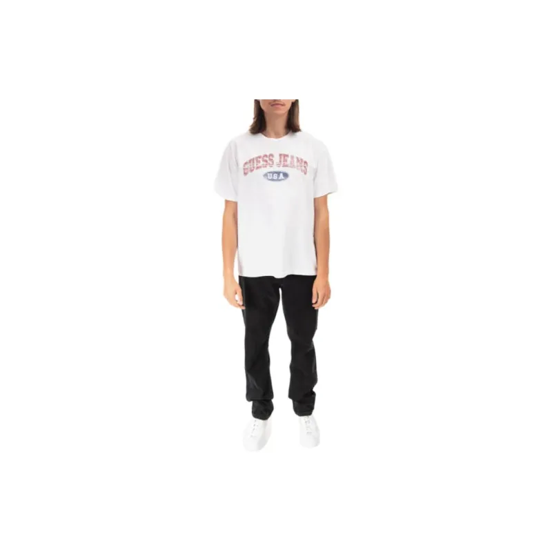 GUESS FW22 T Shirt Unisex White-4