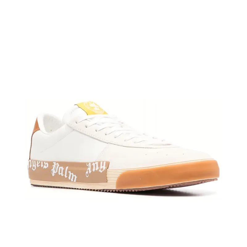 PALM ANGELS Stylish Skateboarding Shoes Men's White Orange-2