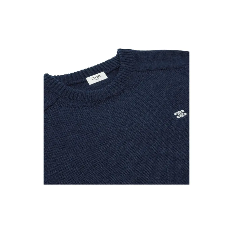 CELINE DYSFUNCTIONAL BAUHAUS Men's Collections FW22 Sweater Men's Marine Blue-2