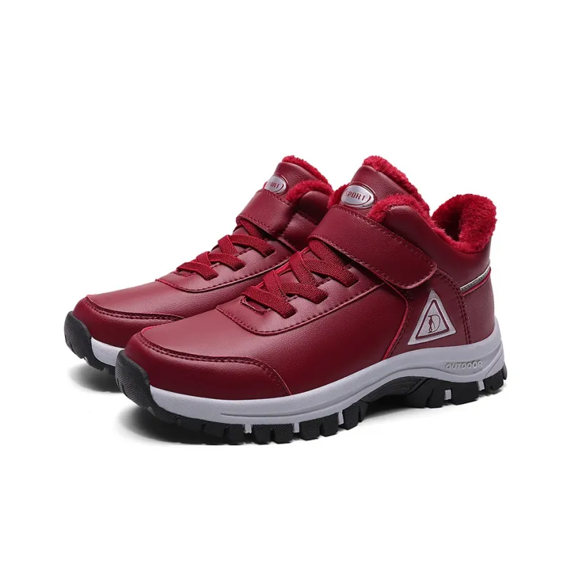 SMDXDMS Anti Slip Cushioning Warm High Top Sprint Running Shoes Unisex-2