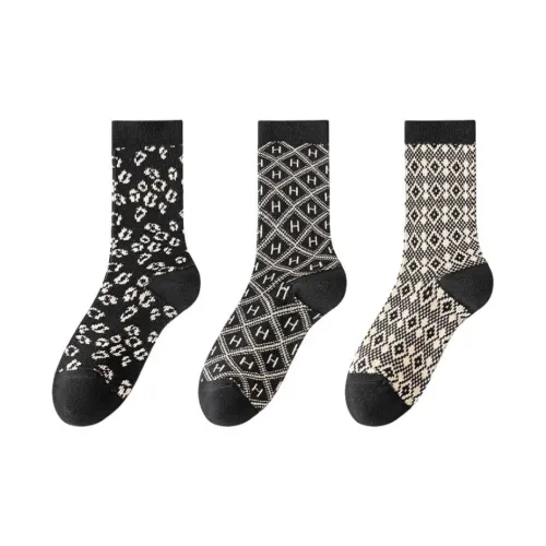 MIIOW Mid-Calf Socks Women's 3 Pack