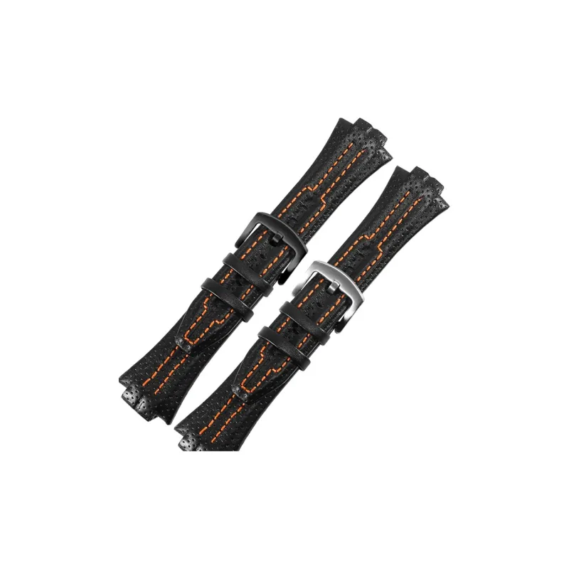 Craftsman Watch Bands Compatible SEIKO Sportsura Collection SNL017 7L22 SNA595P2 Lug Genuine Leather Watch Band Unisex-3