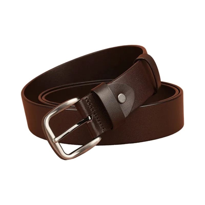 Youyoulan Top Grain Cow Leather Leather Belts Men's Width  3.5cm-0