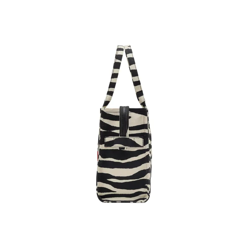 MARC JACOBS The Zebra Canvas Large Tote Black/White-1