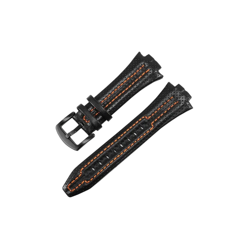 Craftsman Watch Bands Compatible SEIKO Sportsura Collection SNL017 7L22 SNA595P2 Lug Genuine Leather Watch Band Unisex-4