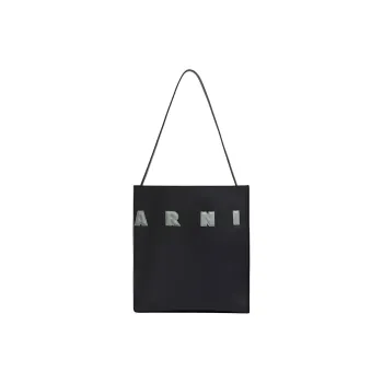 MARNI Museo Logo Patch Small Hobo Bag