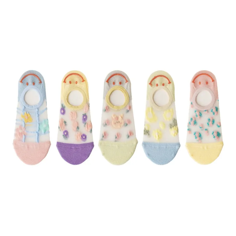 MIIOW No Show Socks Women's Combo Set-17