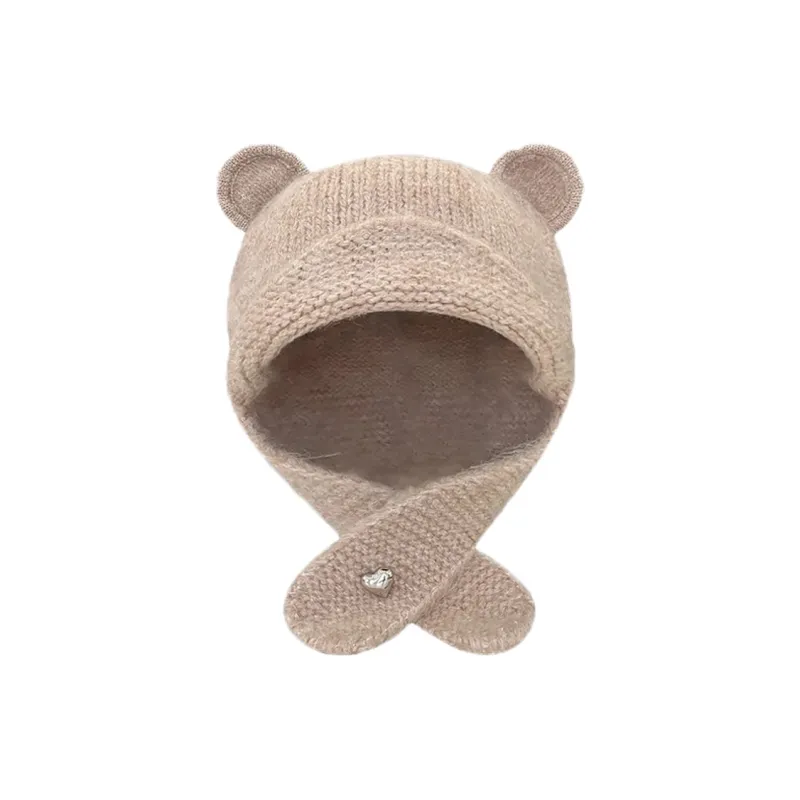 Pelloy Wool Blend Beanies Unisex Gray/Coffee/Ecru/Red/Khaki-4