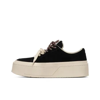 GG CC Skateboard Shoes Women's Low Top Black/Khaki
