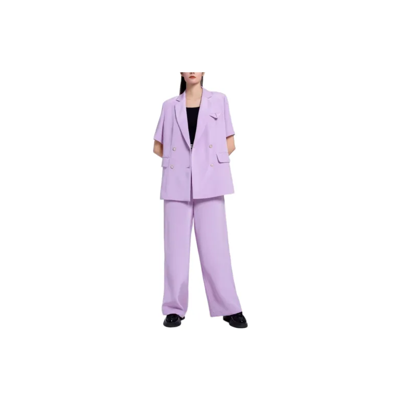 BESIONIA SS22 Casual Pants Women's Light Purple-1