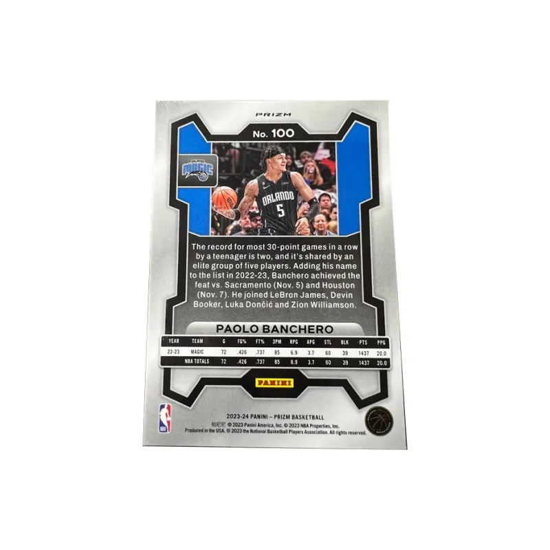 PANINI Magic Core Banchero Draft Pick Prizm Collection Red Ice Flake Player Card Rare Card Sports Cards 1 Pc-1